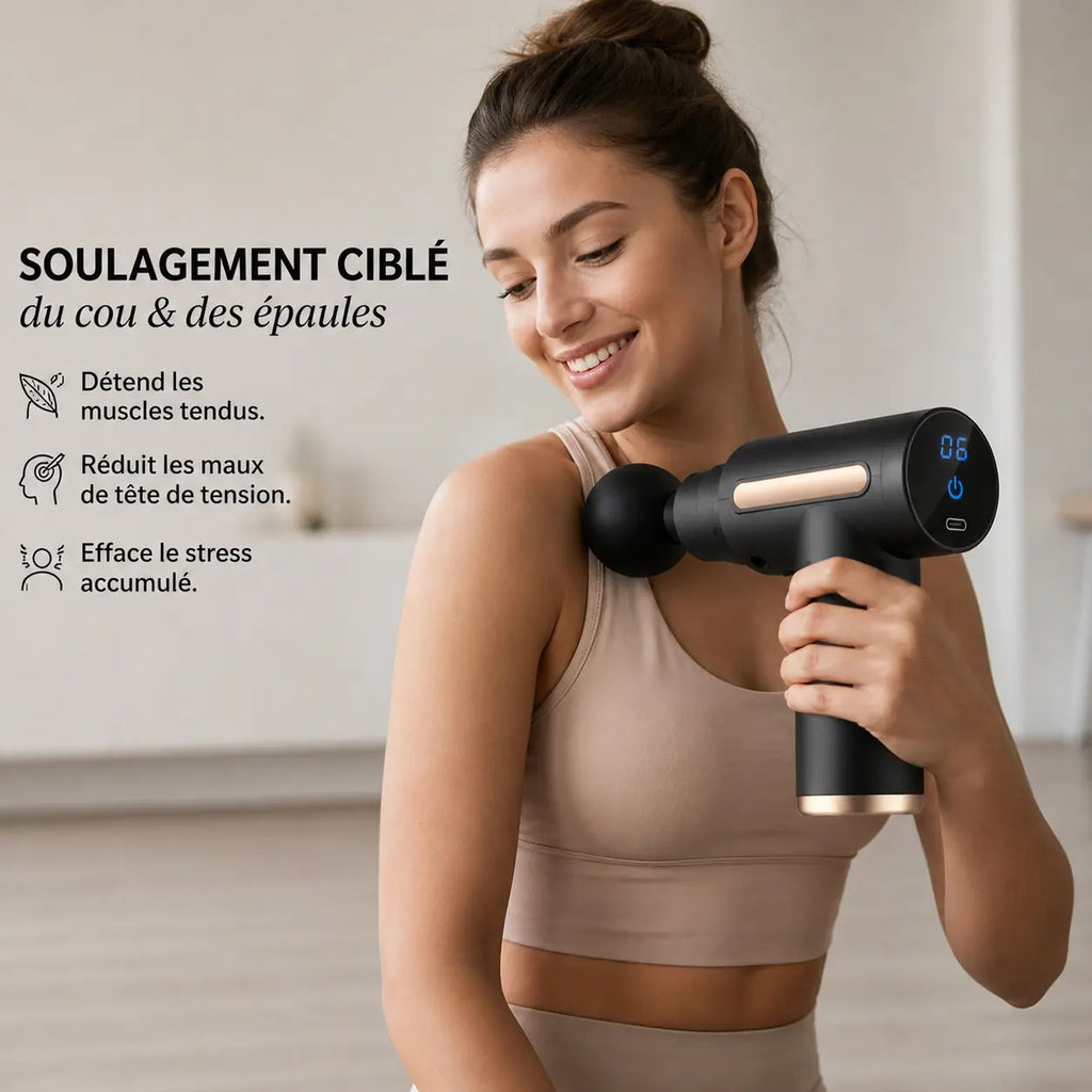 Mini pistolet de massage a percussion PuriSante