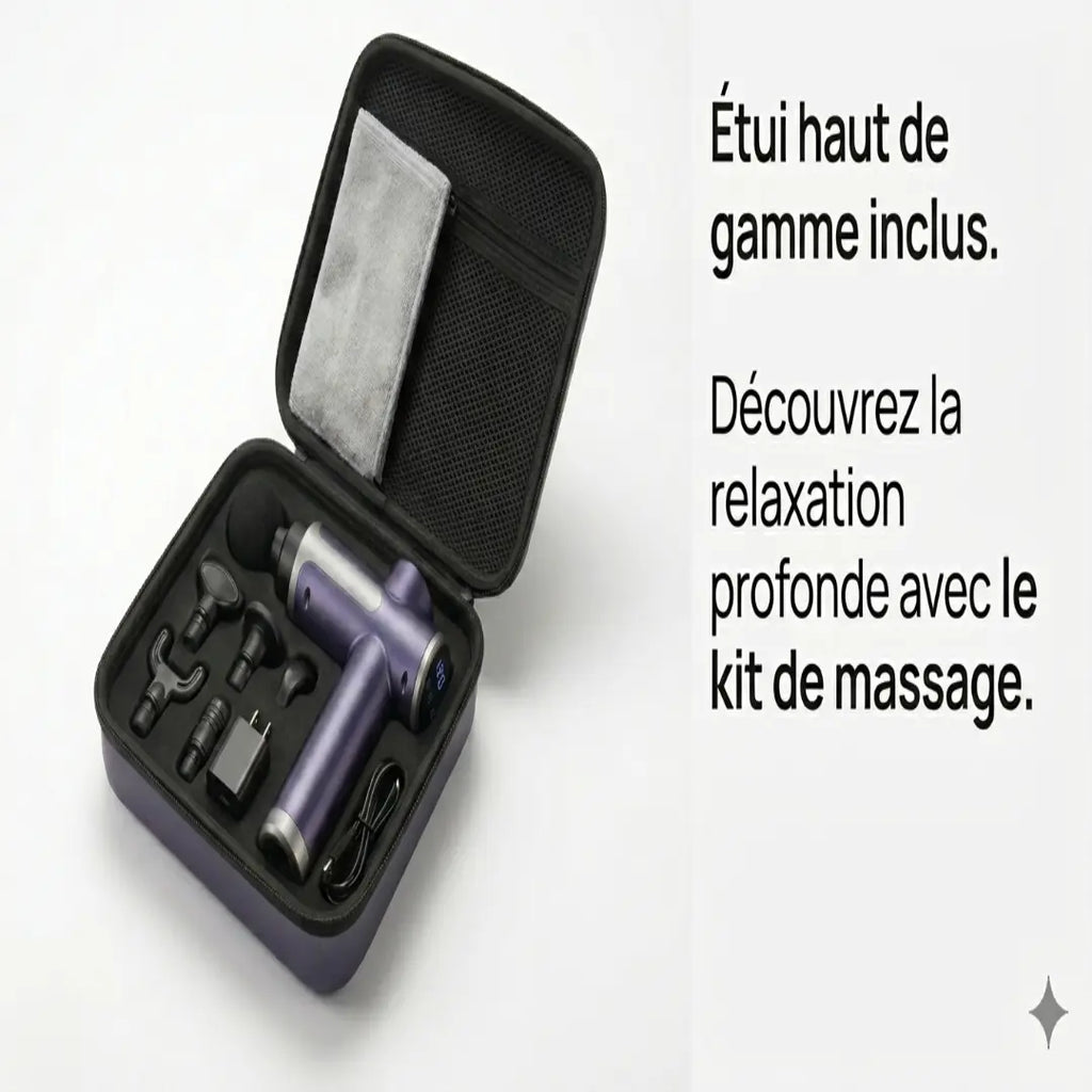 Pistolet de massage a percussion PuriSante