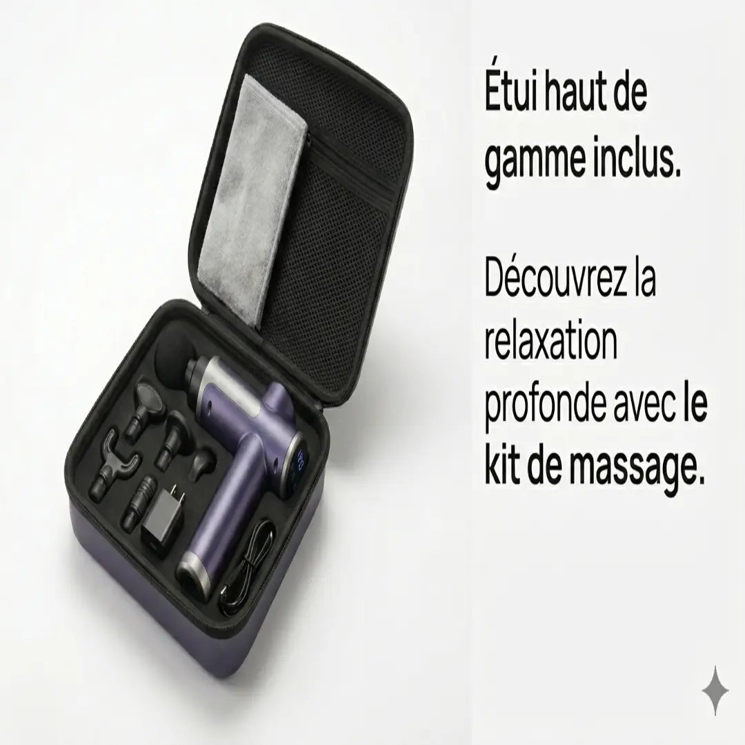 Pistolet de massage a percussion PuriSante